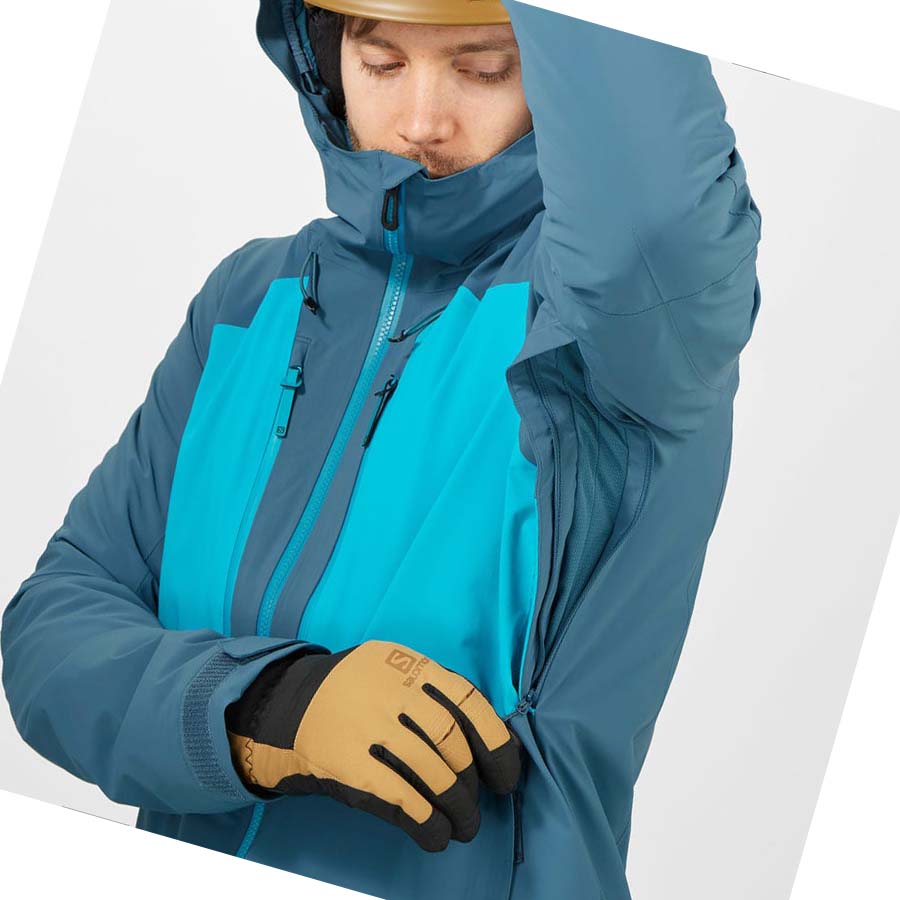 Salomon HIGHLAND INSULATED Erkek Ceket Mavi | TR 3297LIS